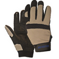 M300 Gray Mechanics Gloves w/ Ridged Knuckle Bar (Small)